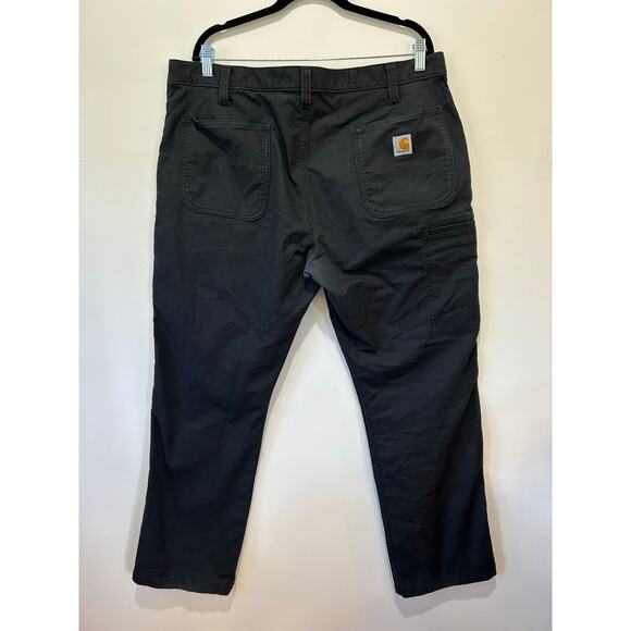 Carhartt mens Relaxed fit rugged canvas work pant size 40x32 black - Picture 3 of 9